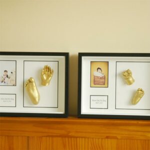 Broer en zus hand en voet afdrukjes