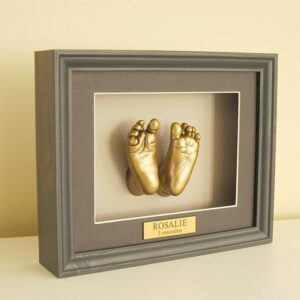 baby voetafdrukjes in luxe 3d lijst